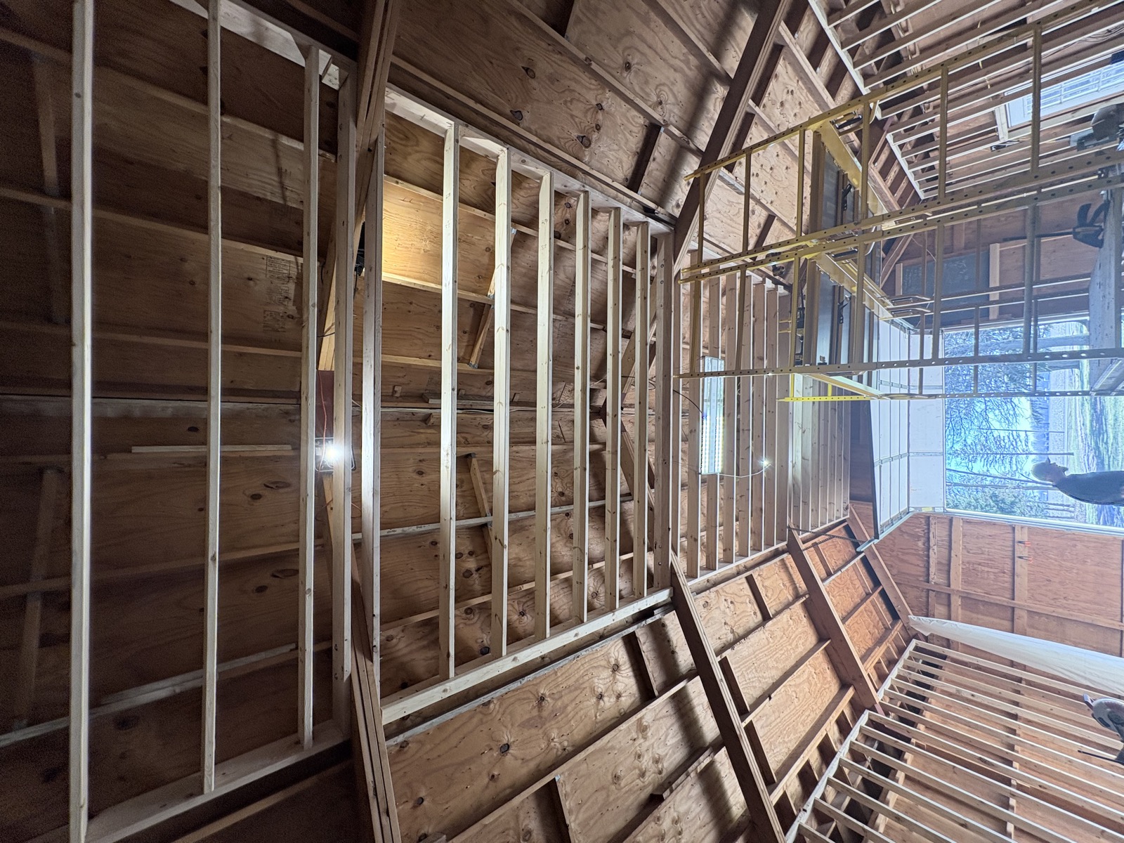 New construction wood framing