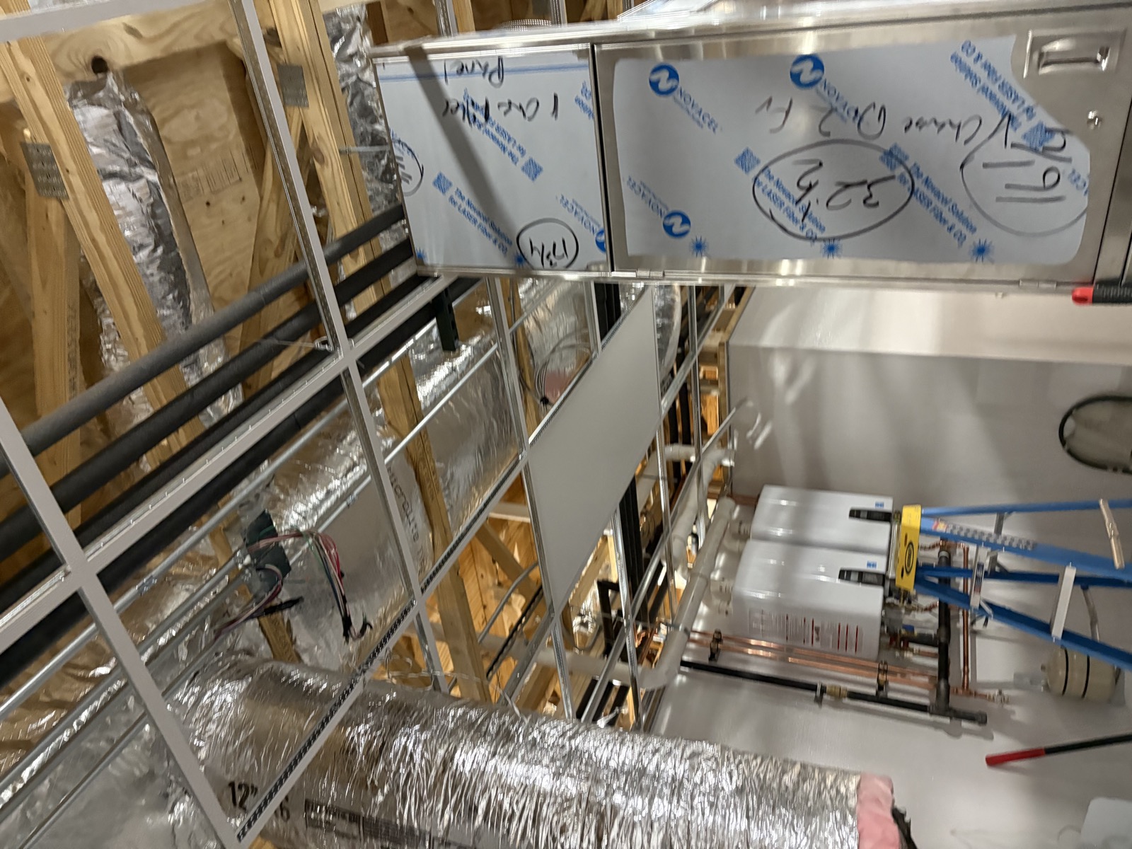 HVAC ductwork and rough-in